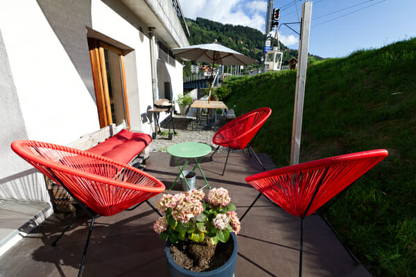 Terrasse du Petit Baroudeur Backpacker